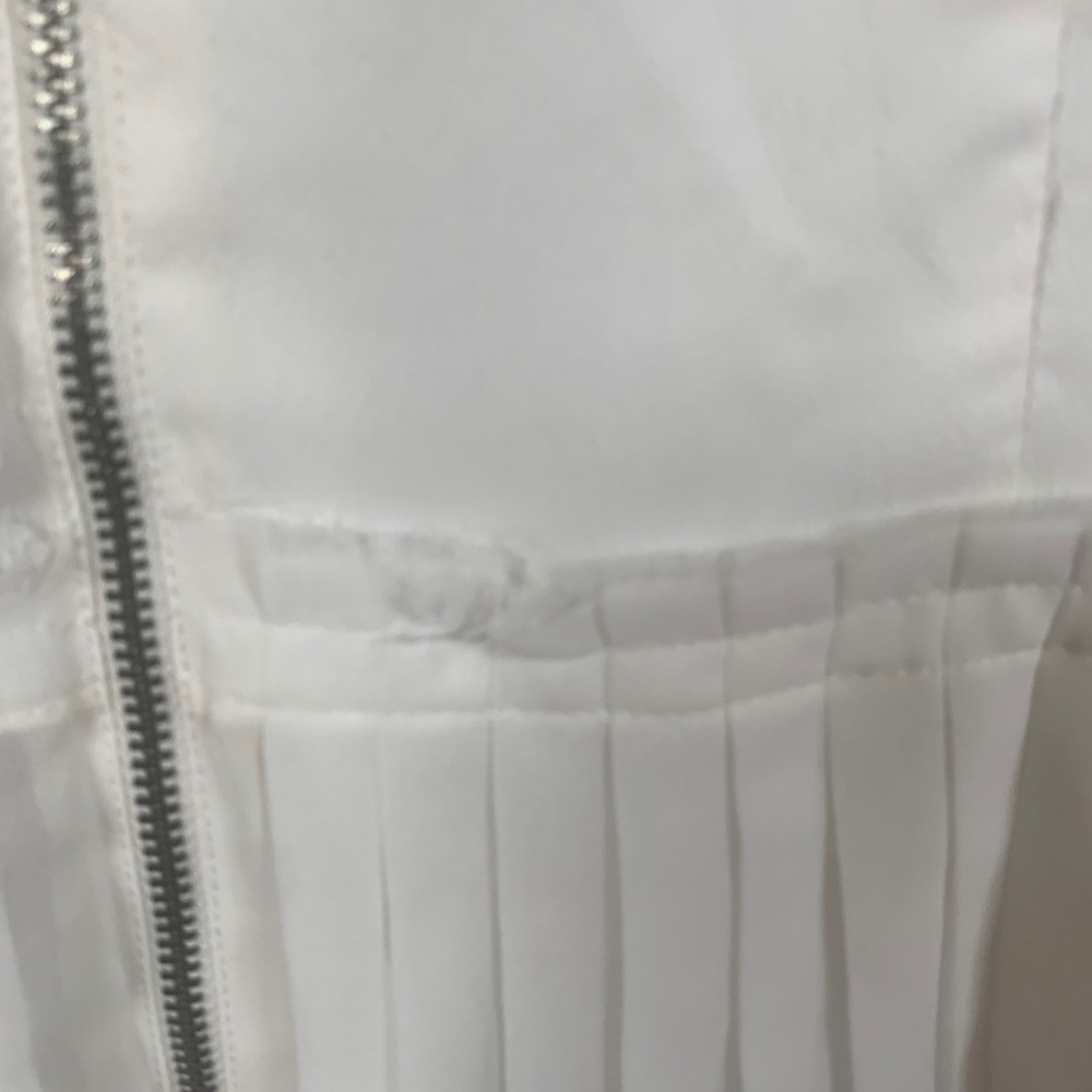 American Eagle Peplum Pleated Sheer Blouse Size XL Coquette - Picture 12 of 16
